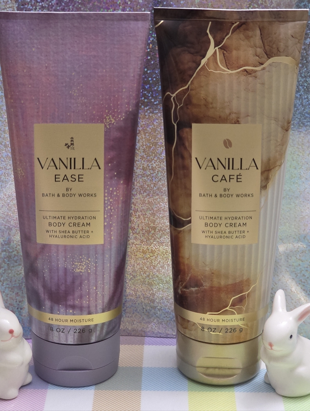 Bath & Body Works Vanilla Ease & Vanilla Café Body Cream Set NEW